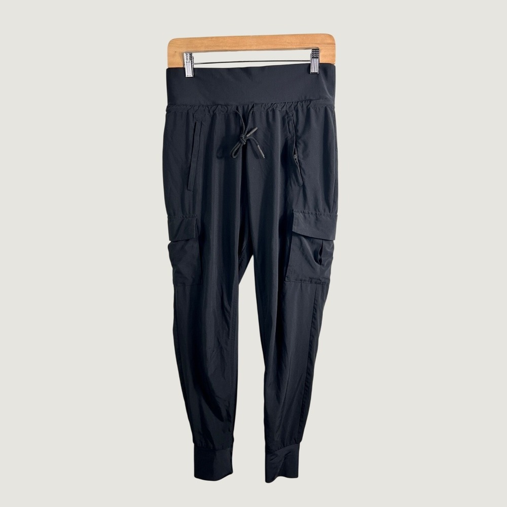 Athleta Joggers Women S Black Headlands Hybrid Cargo Trekking Athletic Pants